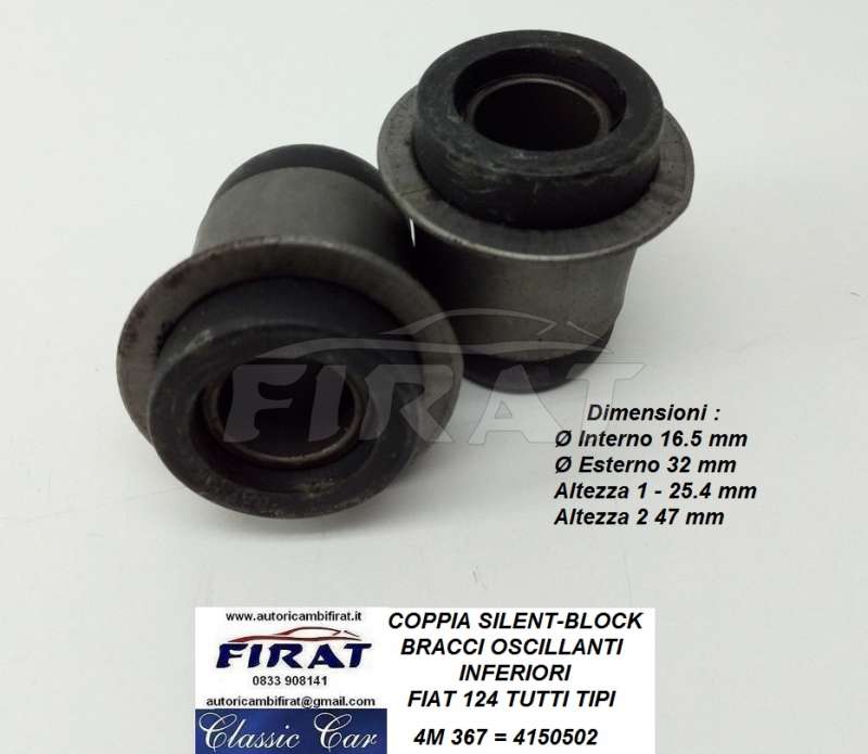 SILENT-BLOCK BRACCI OSCILLANTI FIAT 124 (4150502)
